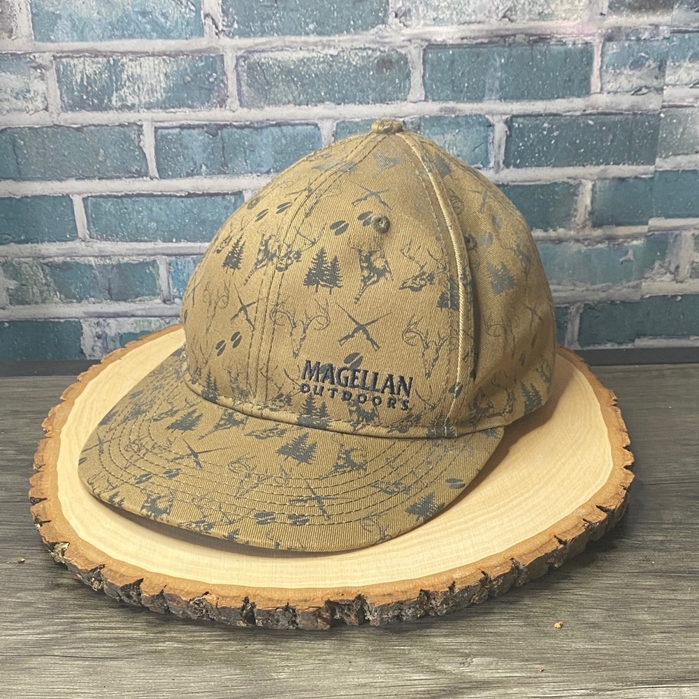 Magellan Outdoors Brown Cap with Black Print